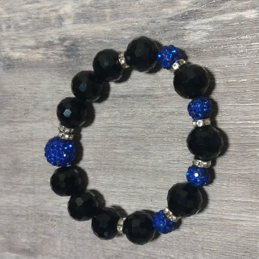 Swarovski beaded stretch bracelet